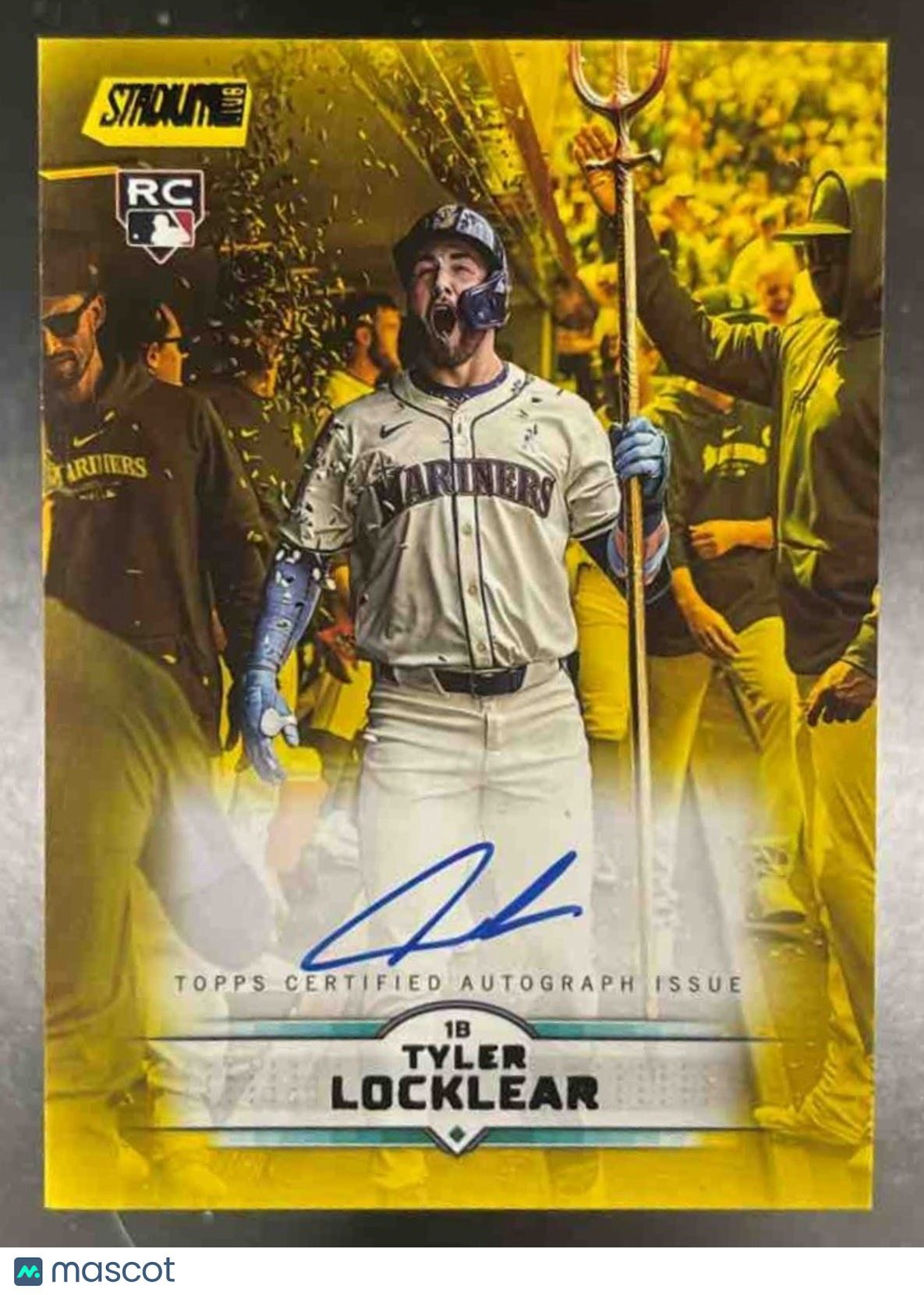 2025 Topps Stadium Club Tyler Locklear Auto Yellow Foil Seattle Mariners - Sports Cards