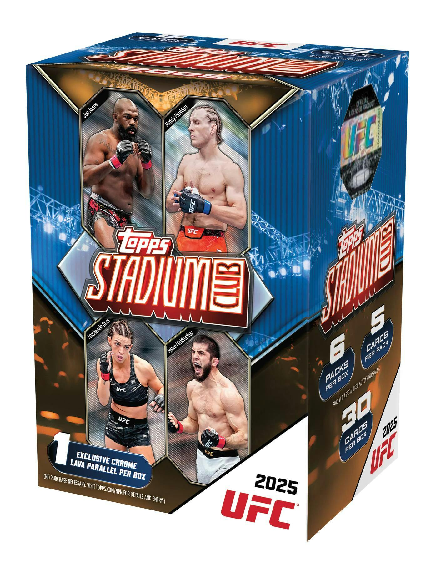 2025 Topps Stadium Club UFC 6-Pack Blaster Box - Trading Cards