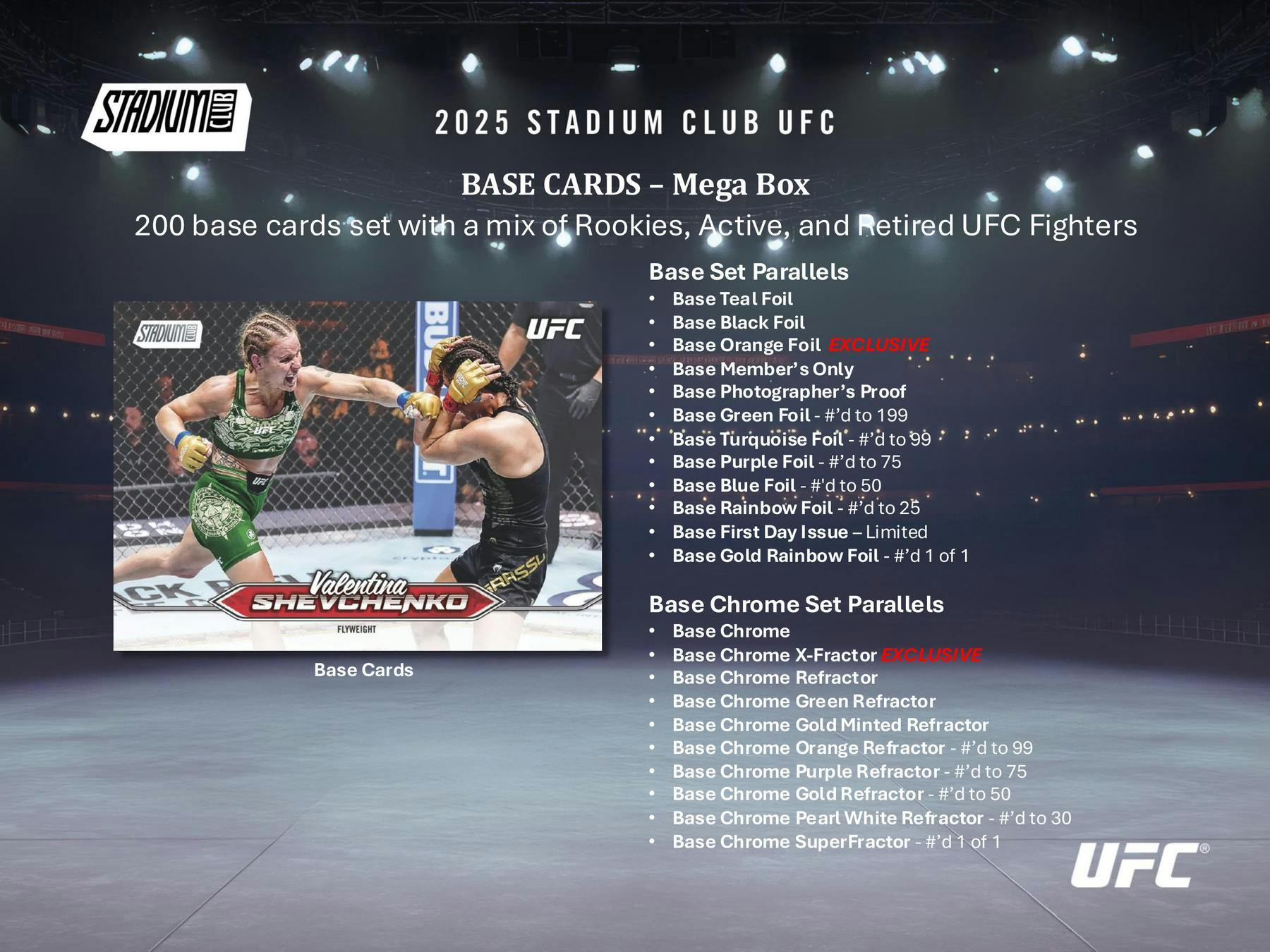 2025 Topps Stadium Club UFC Mega Box - Trading Cards