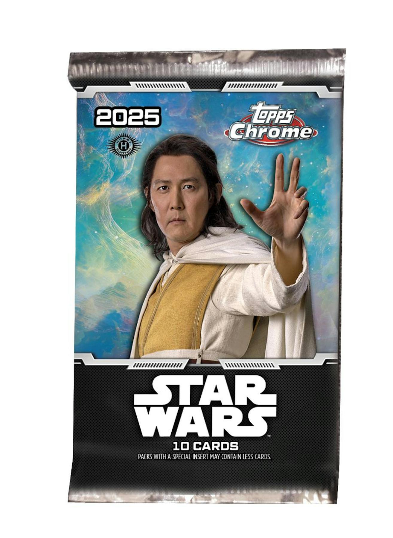 2025 Topps Star Wars Chrome Hobby Box (1 Auto) Collectible Trading Cards