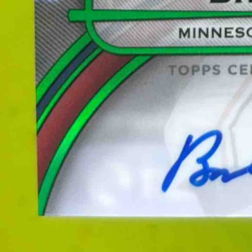 2025 Topps Tribute Brooks Lee Auto Green 52/99 #TA BL RC Minnesota Twins Sports Cards