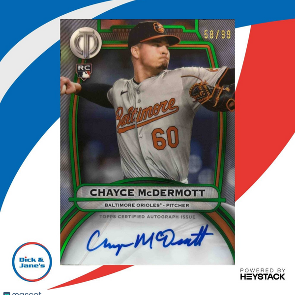 2025 Topps Tribute Chayce McDermott Auto Green 58/99