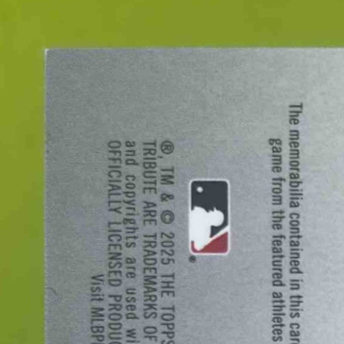 2025 Topps Tribute Cody Bellinger Pete Crow-Armstrong Dual- Relics Gold /75 Cubs - Sports Cards