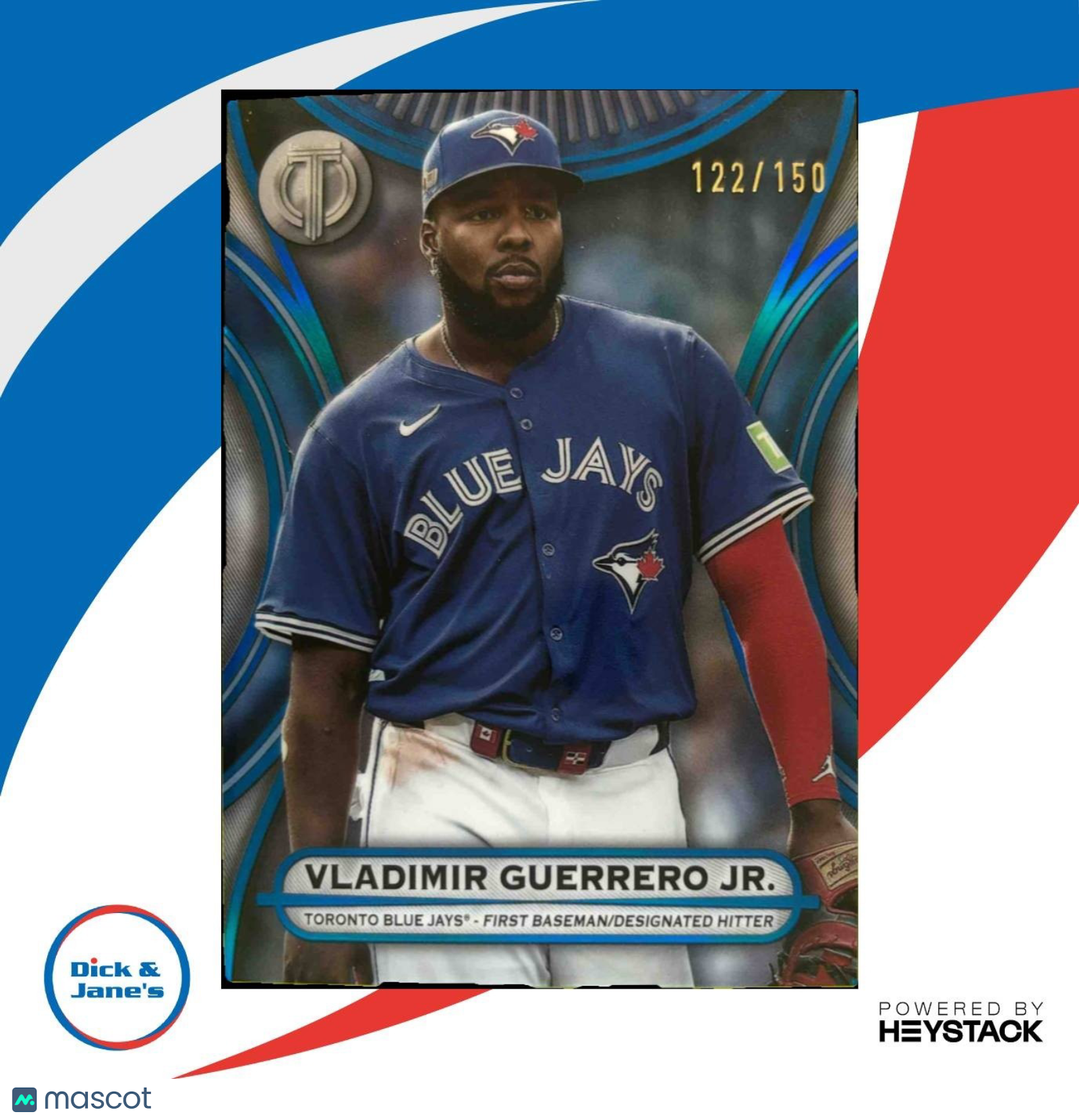 2025 Topps Tribute Vladimir Guerrero Jr. Blue 122/150 #60 Toronto Jays - Sports Cards