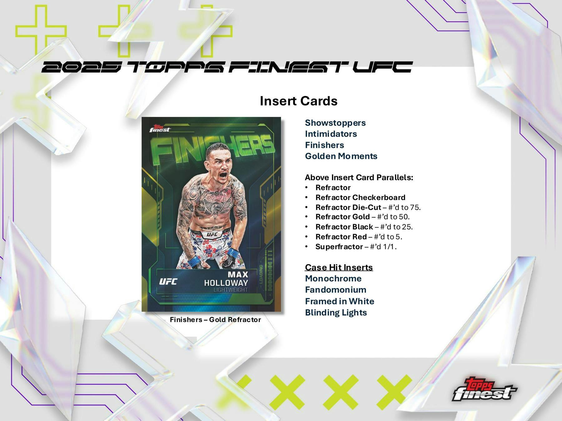 2025 Topps UFC Finest Hobby Box (2 Autos) MMA - Trading Cards