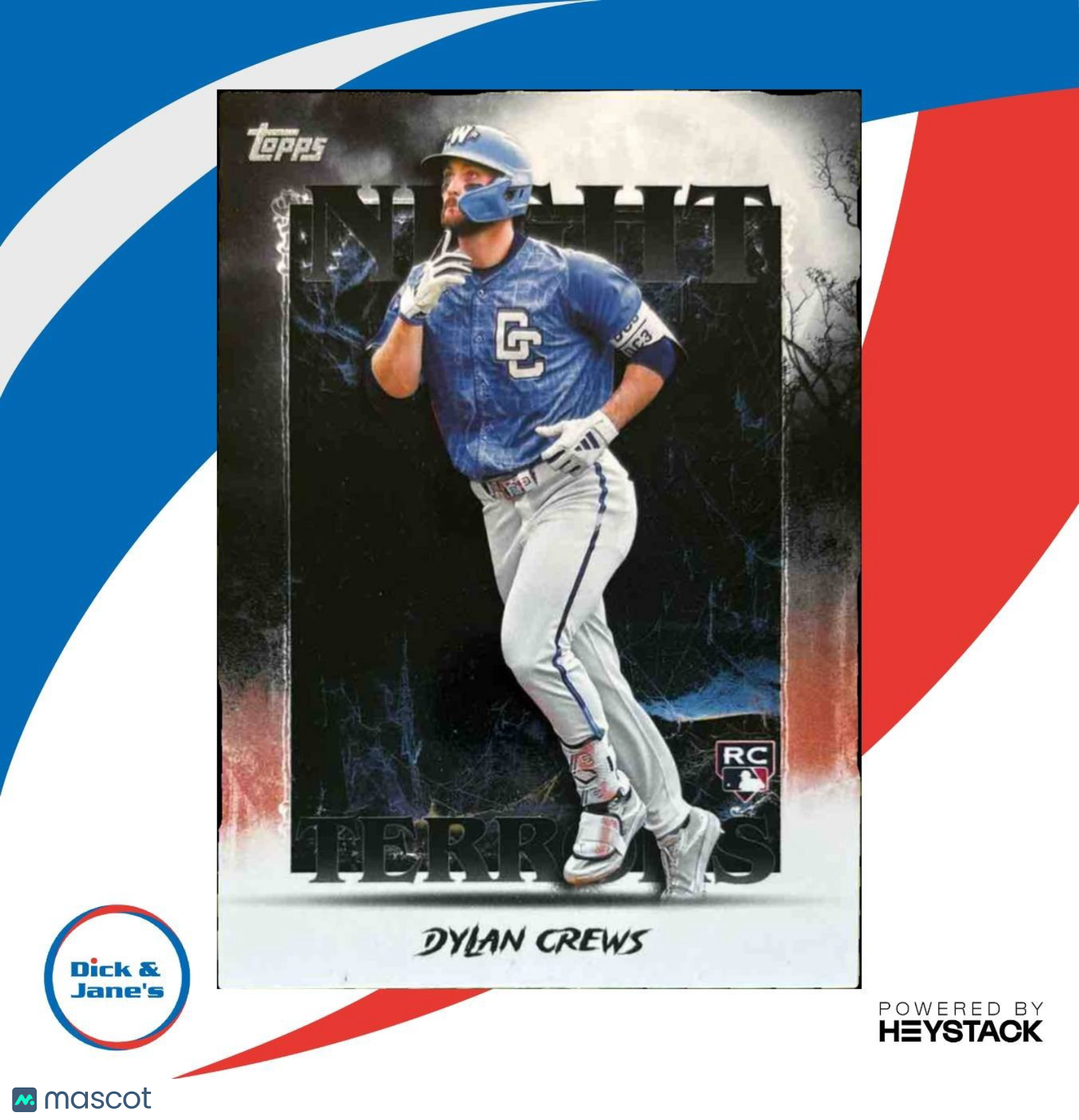 2025 Topps Update Dylan Crews Night Terrors #NT-13 RC Washington Nationals - Sports Cards