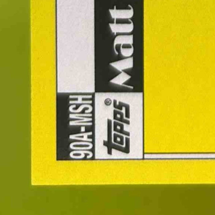 2025 Topps Update Matt Shaw 1990 Auto Gold Foil 49/50 #90A-MSH RC Chicago Cubs - Sports Cards