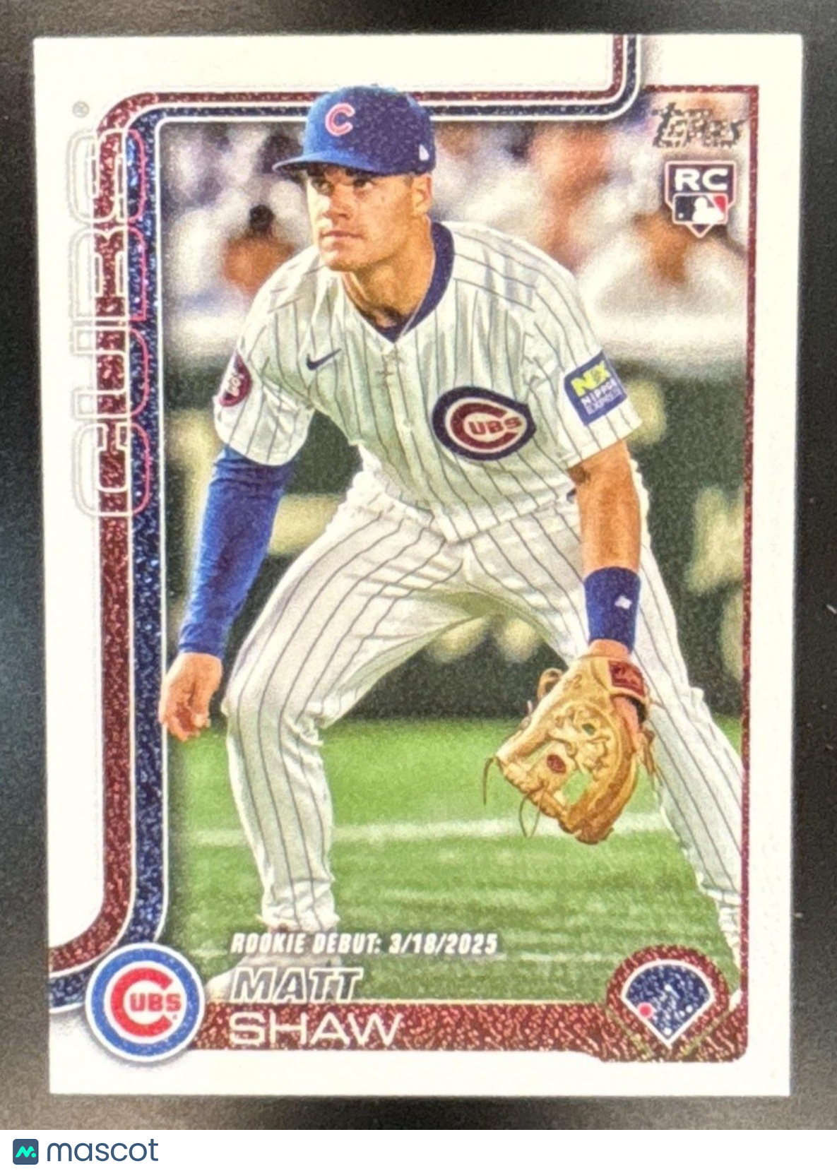 2025 Topps Update Matt Shaw Canvas /50 #US345 RC Rookie Debut Chicago Cubs - Sports Cards