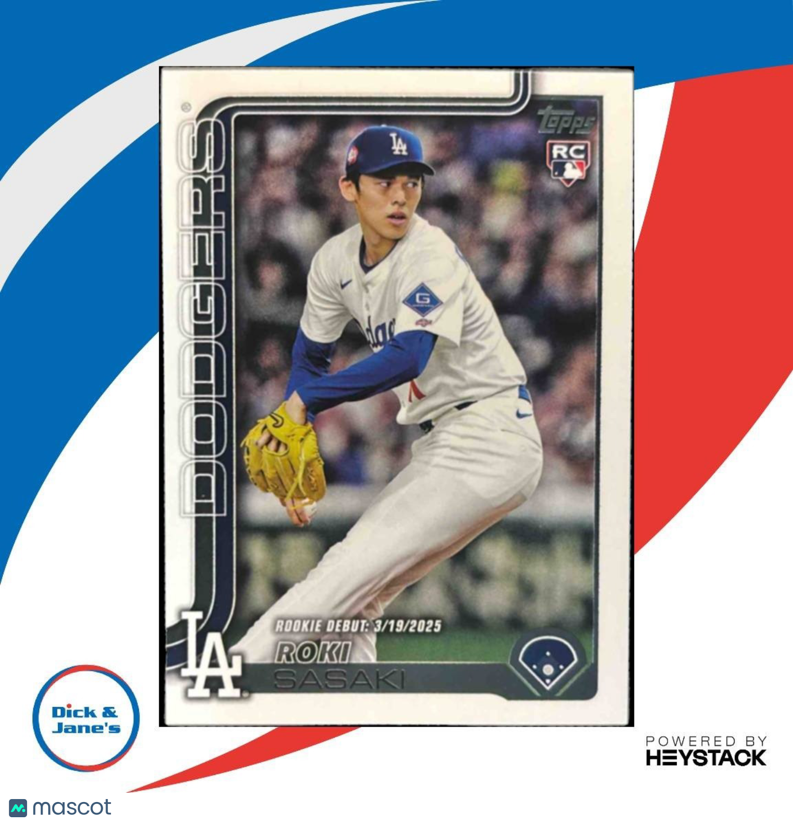 2025 Topps Update Roki Sasaki #US199 RC Los Angeles Dodgers - Sports Cards