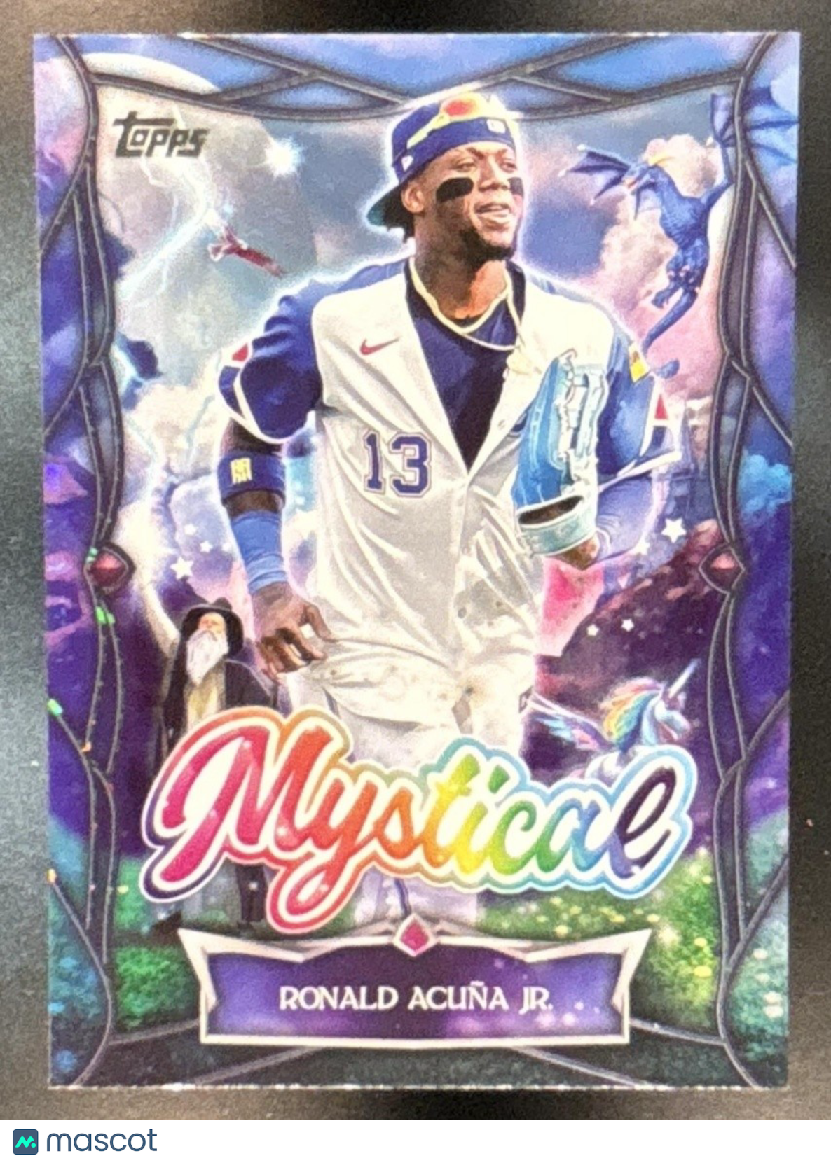2025 Topps Update Ronald Acuna Jr. Mystical Pink Foil #MYS-11 Atlanta Braves - Sports Cards