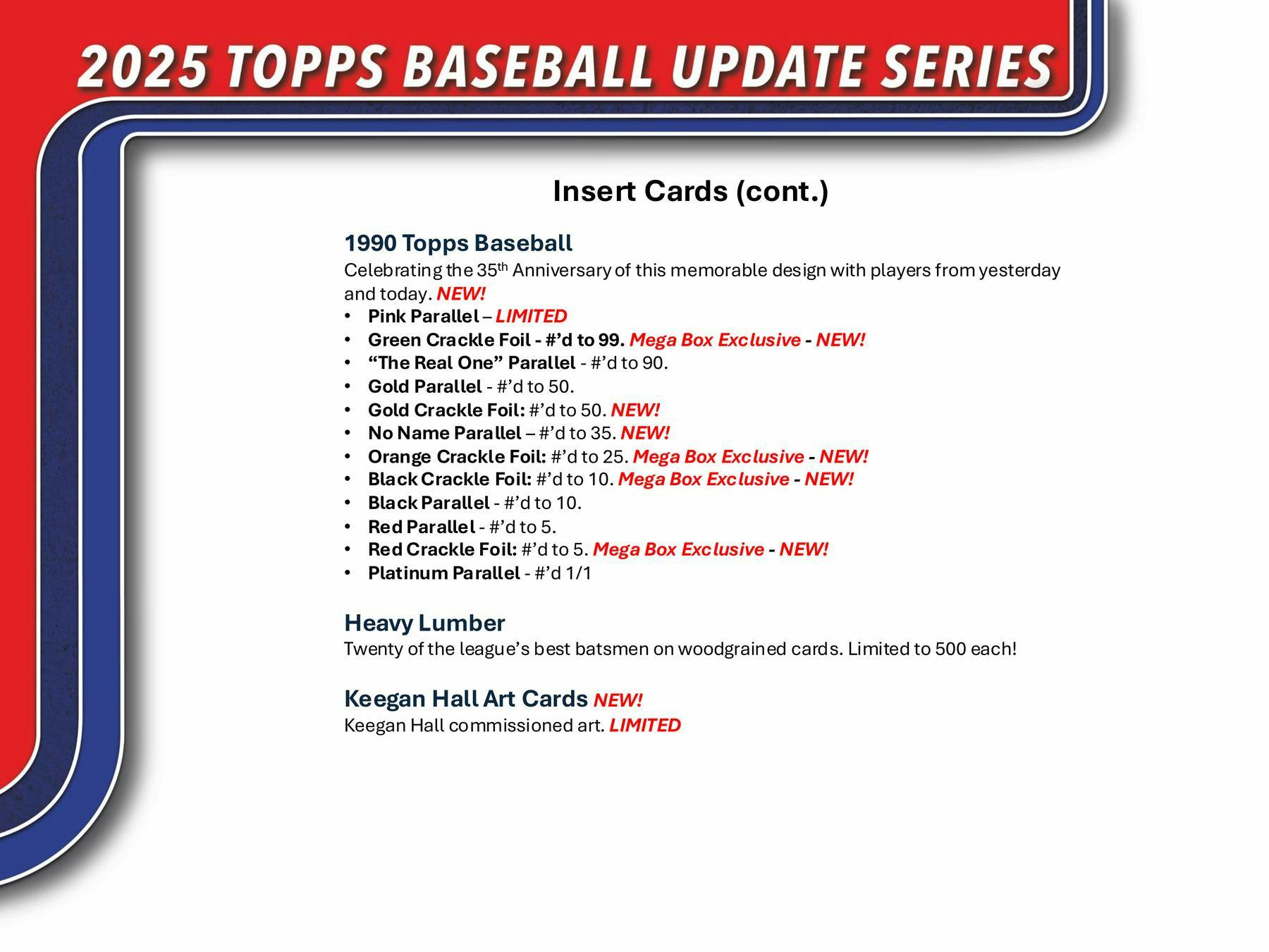 2025 Topps Update Series Baseball 7-Pack Blaster Box - MLB Hobby Box