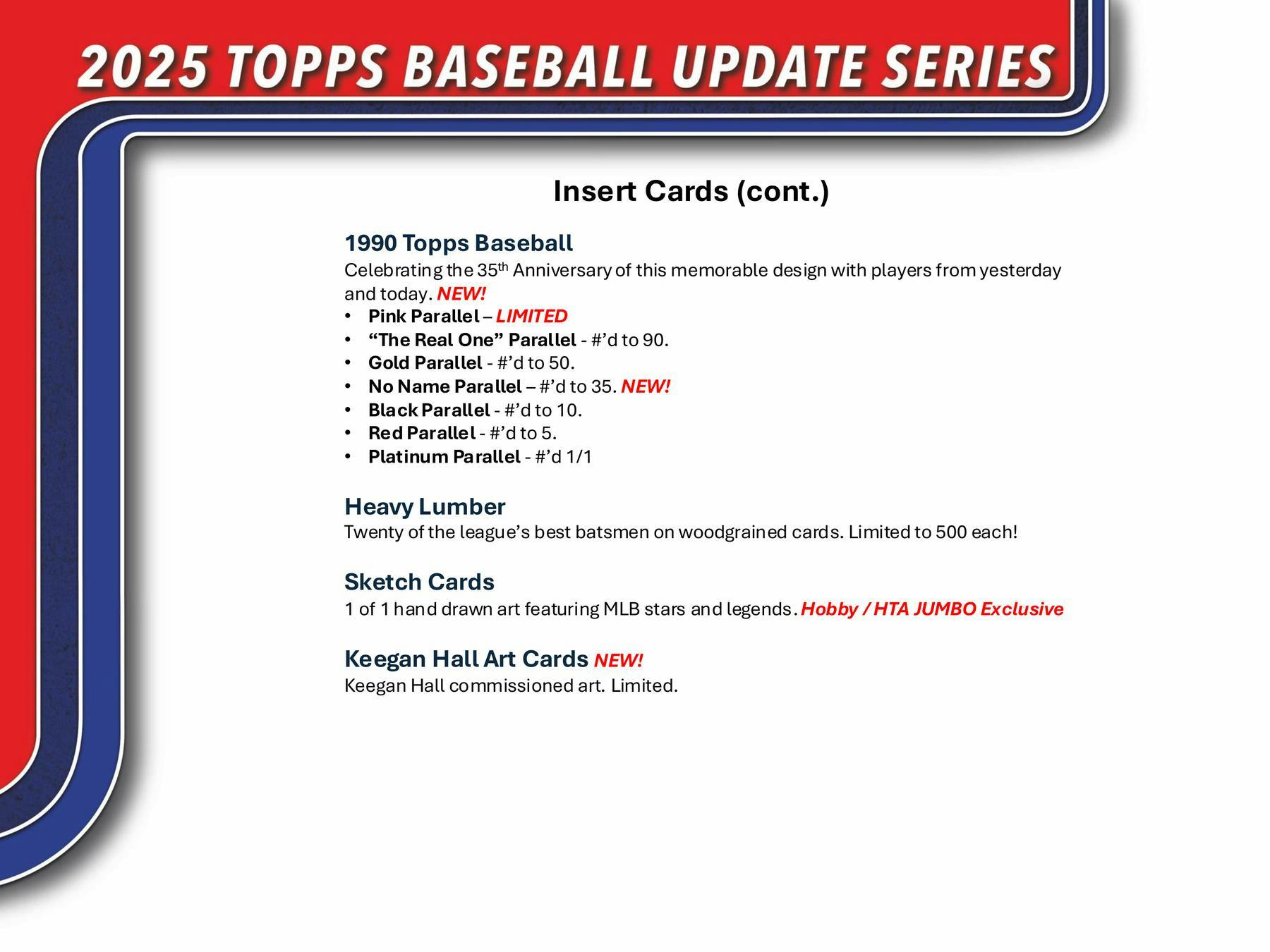 2025 Topps Update Series Baseball Hobby (1 Auto or Relic) - MLB Hobby Box