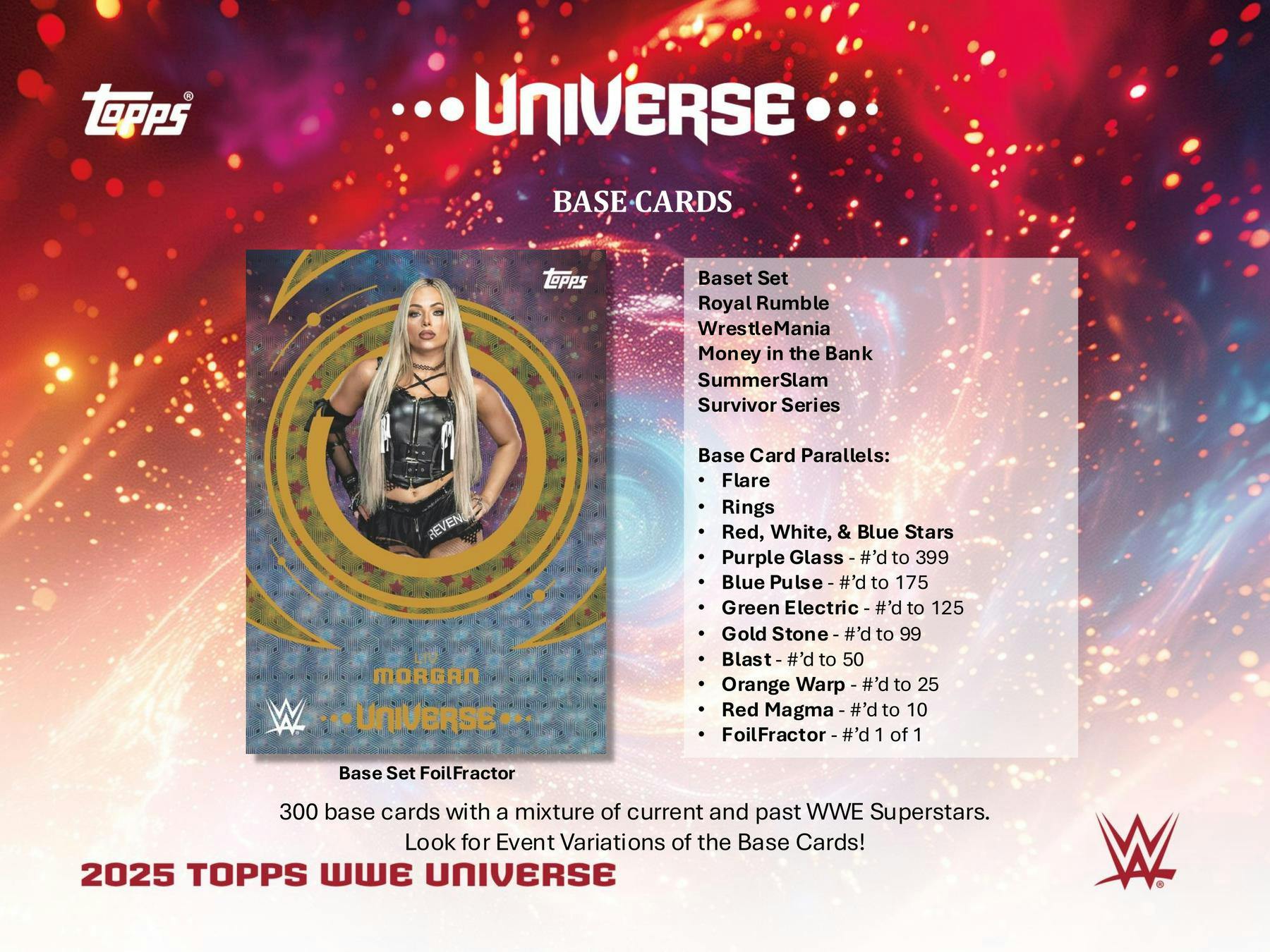 2025 Topps WWE Universe Wrestling Hobby Box (2 Autos / 1 Relic) - Hobby Box
