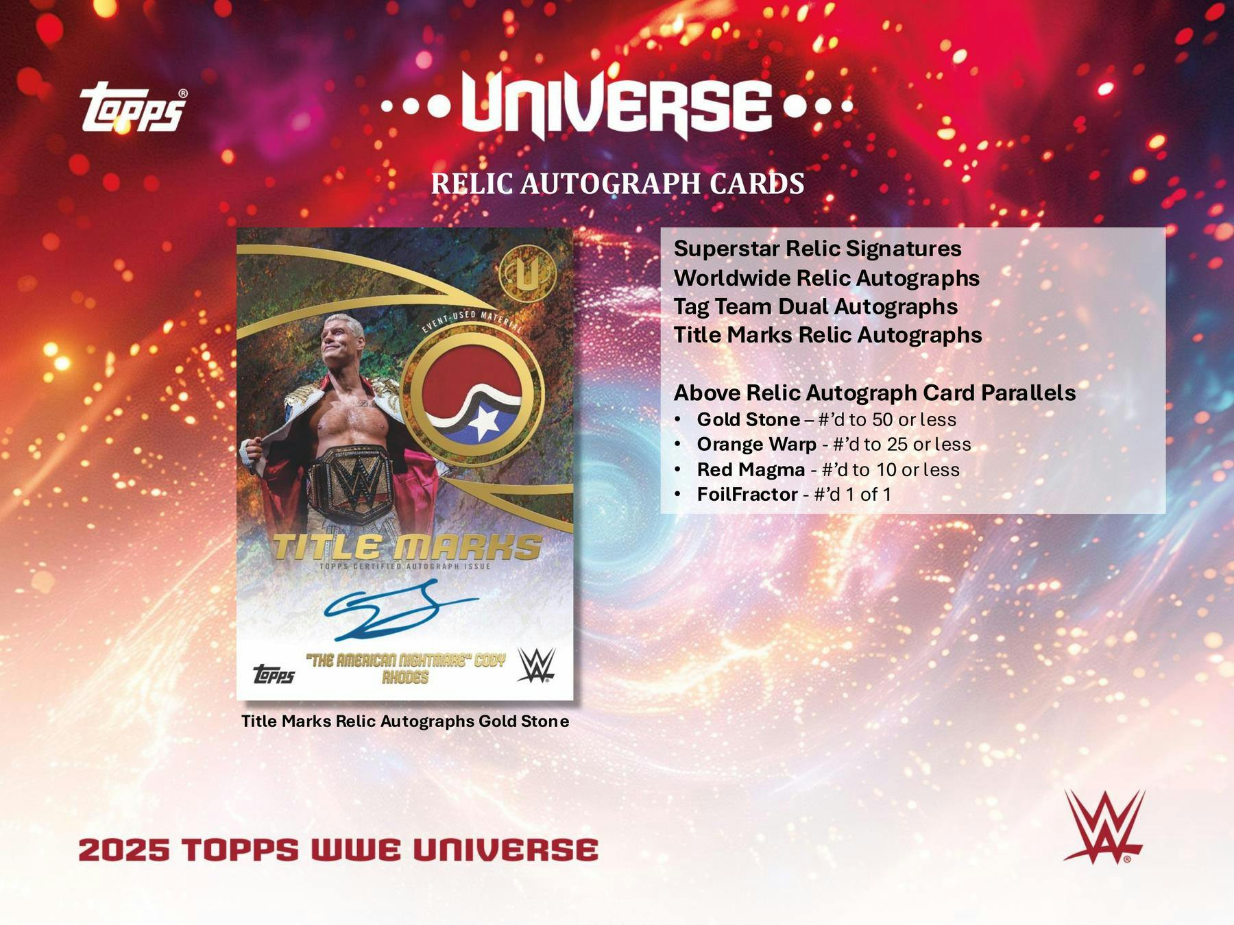 2025 Topps WWE Universe Wrestling Value Blaster Box - Hobby Box