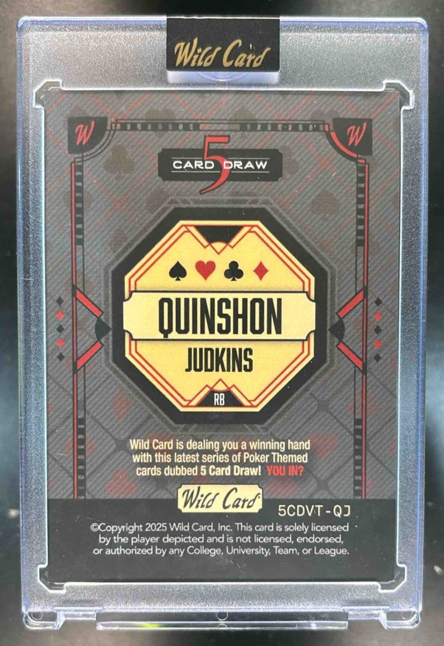 2025 Wild Card 5 Draw Quinshon Judkins 1/1 - Sports Cards