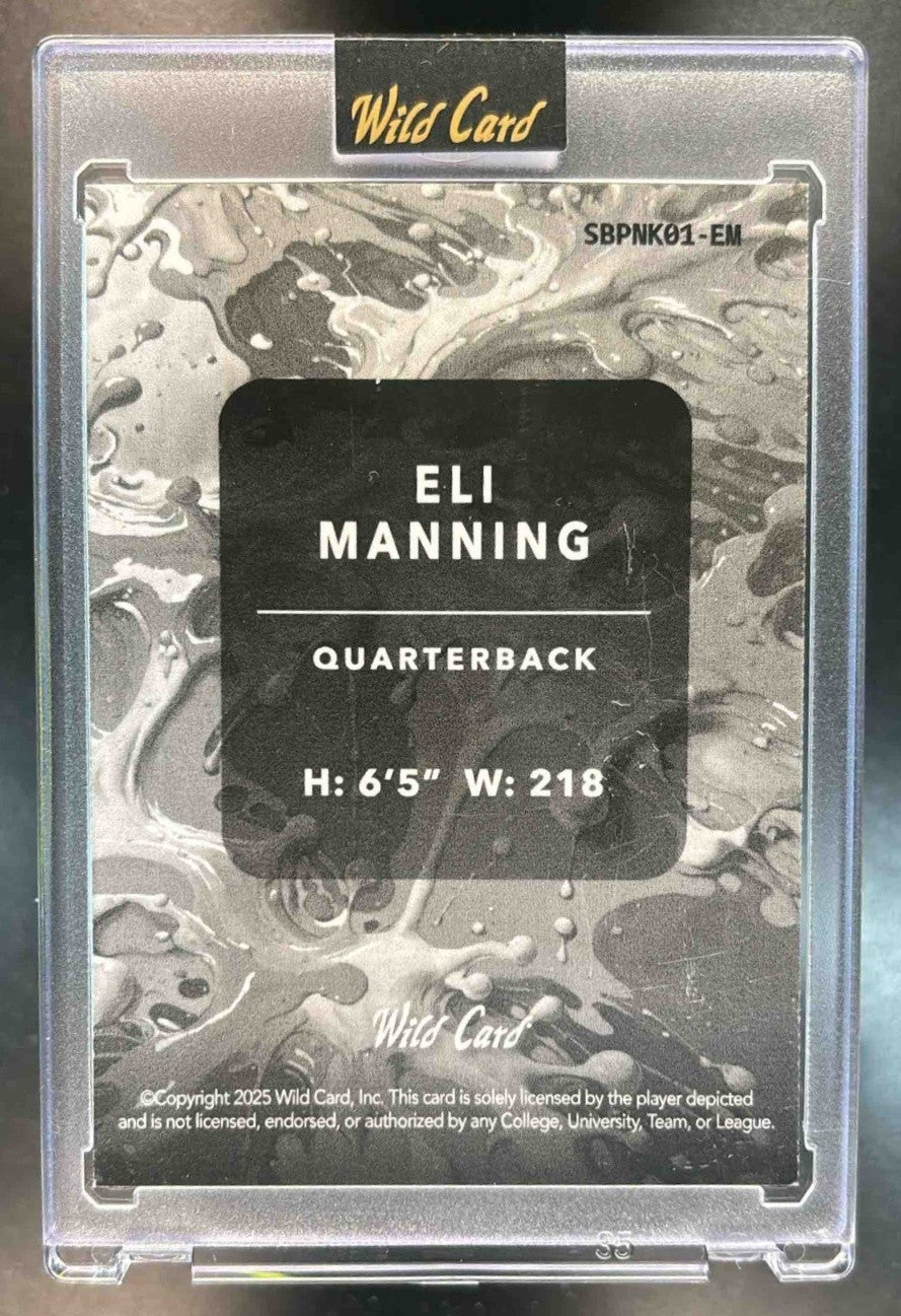2025 Wild Card Splat Hobby Eli Manning /9 - Sports Cards