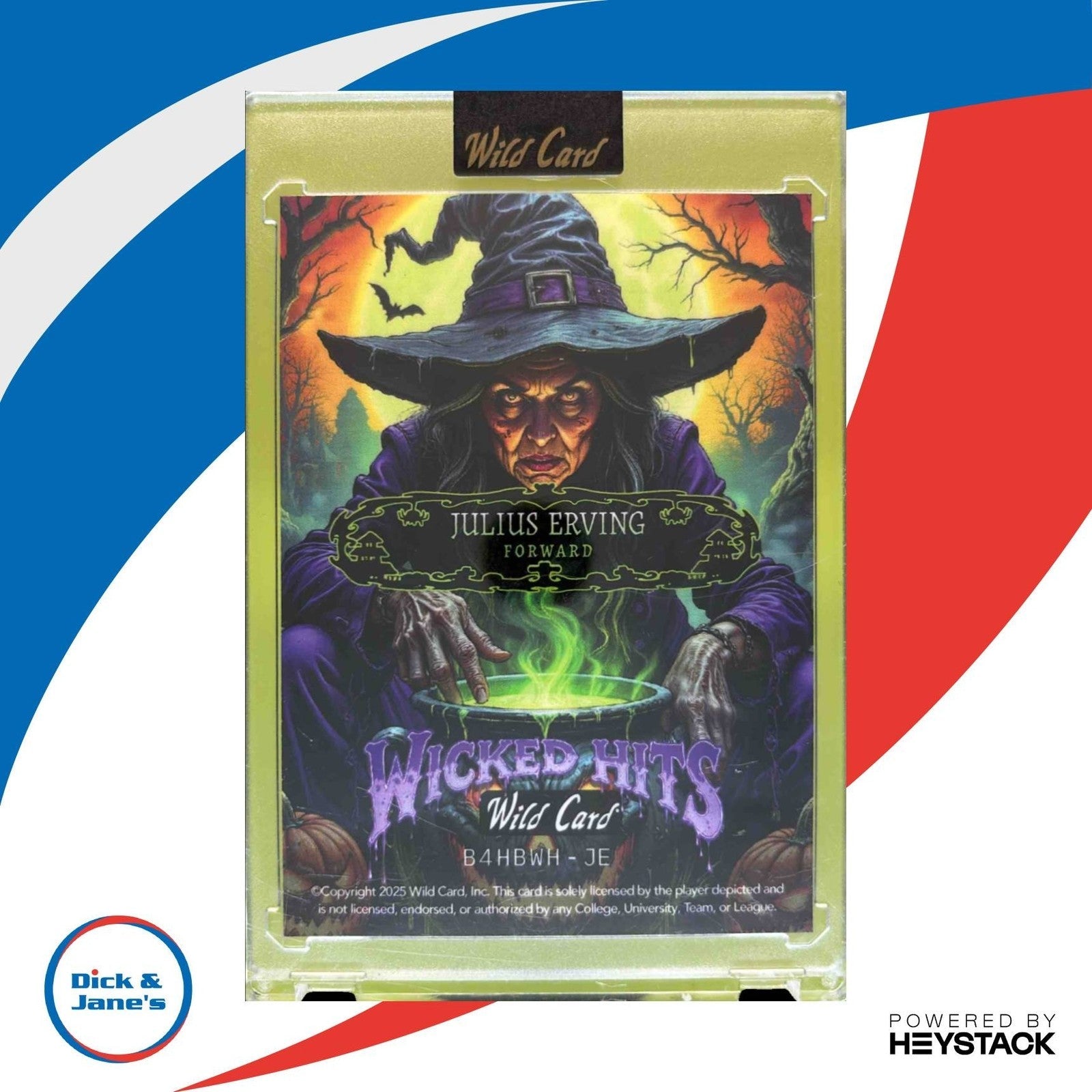 2025 Wild Card Wicked Hits Julius Erving 1/1 - Dick &