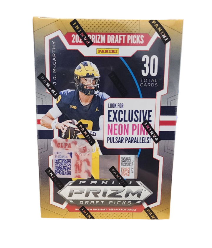 HOBBY 2024 Panini Prizm Draft Picks Football Blaster Box (Exclusive Neon Pink Parallels)