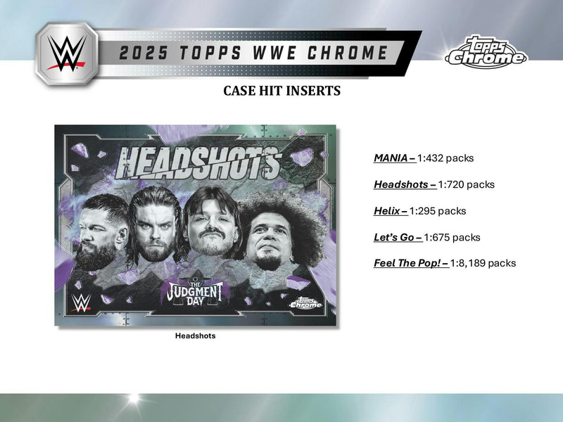 2025 Topps Chrome WWE Wrestling Hobby Box (2 Autos)  Jan 31st