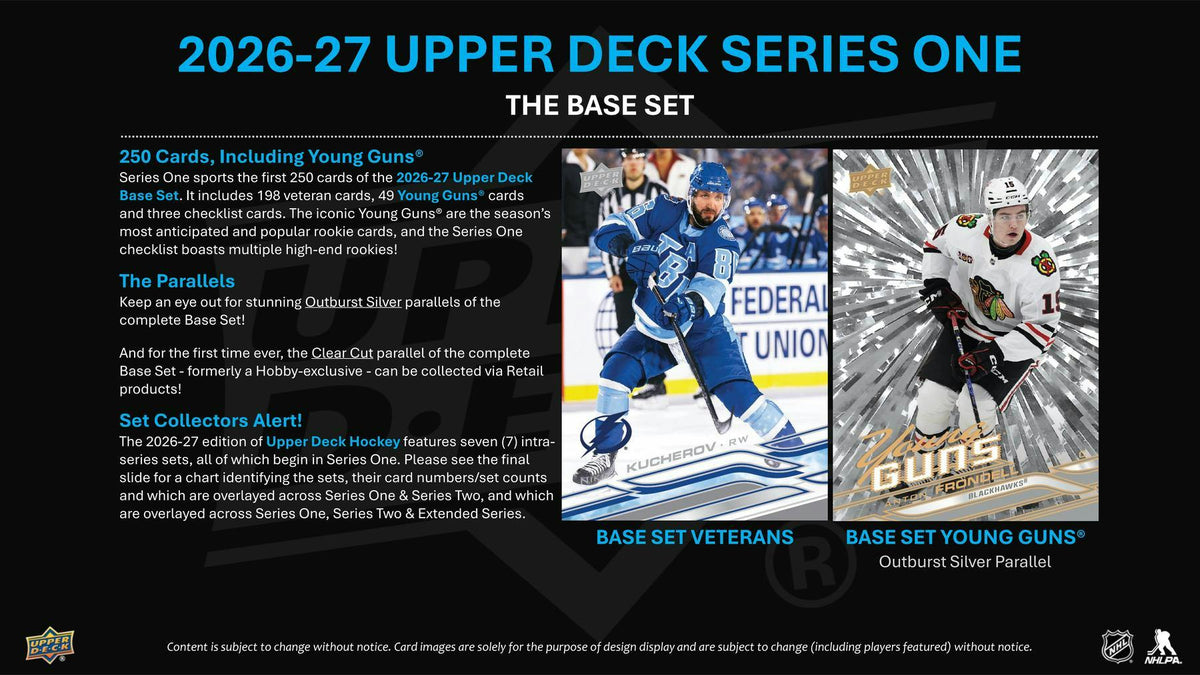 2026/27 Upper Deck Series 1 Hockey Blaster Box (1 Young Guns)