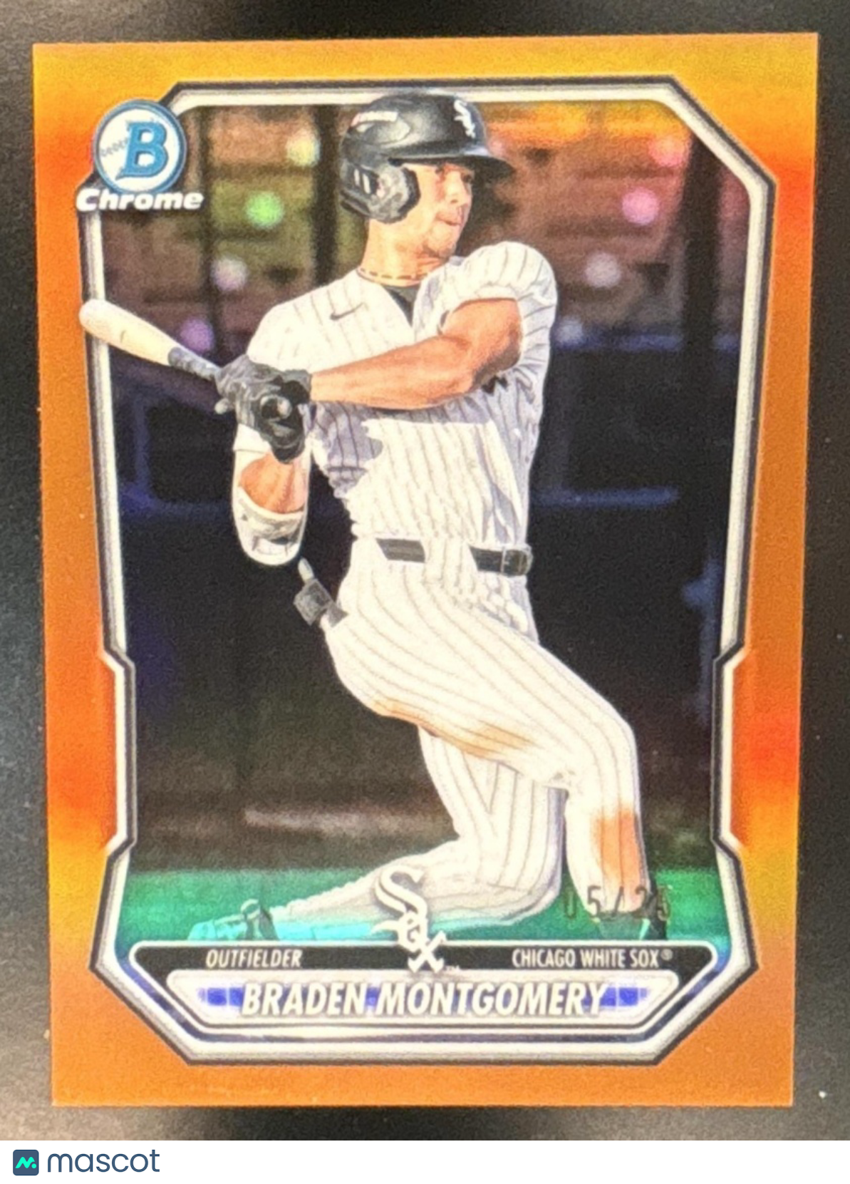 2026 Bowman Braden Montgomery Chrome Prospects Orange /25 #BCP-53 White Sox - Sports Cards