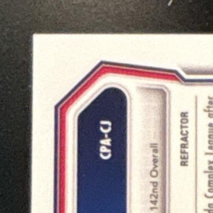 2026 Bowman Coy James Chrome Auto Refractor /499 #CPA-CJ 1st Prospect Nationals - Sports Cards