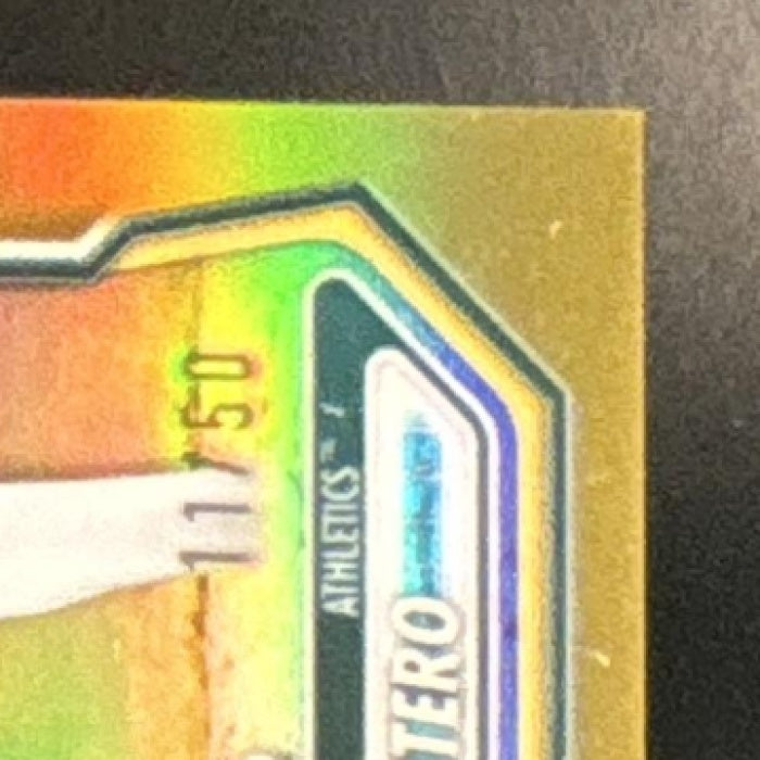 2026 Bowman Edgar Montero Chrome Gold /50 #BCP-139 1st Prospect Athletics - Sports Cards