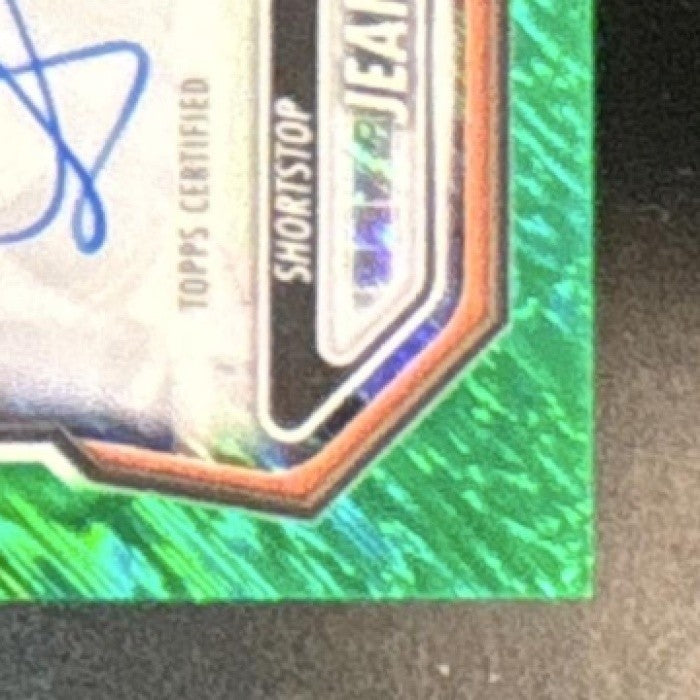 2026 Bowman Jean Carlos Sio Chrome Auto Green Shimmer /99 1st Prospect Giants - Sports Cards
