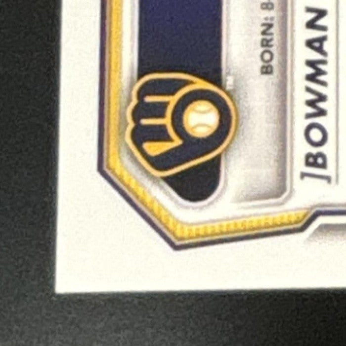 2026 Bowman Josh Knoth Chrome Prospect Auto HTA Choice Refractor /150 Brewers - Sports Cards