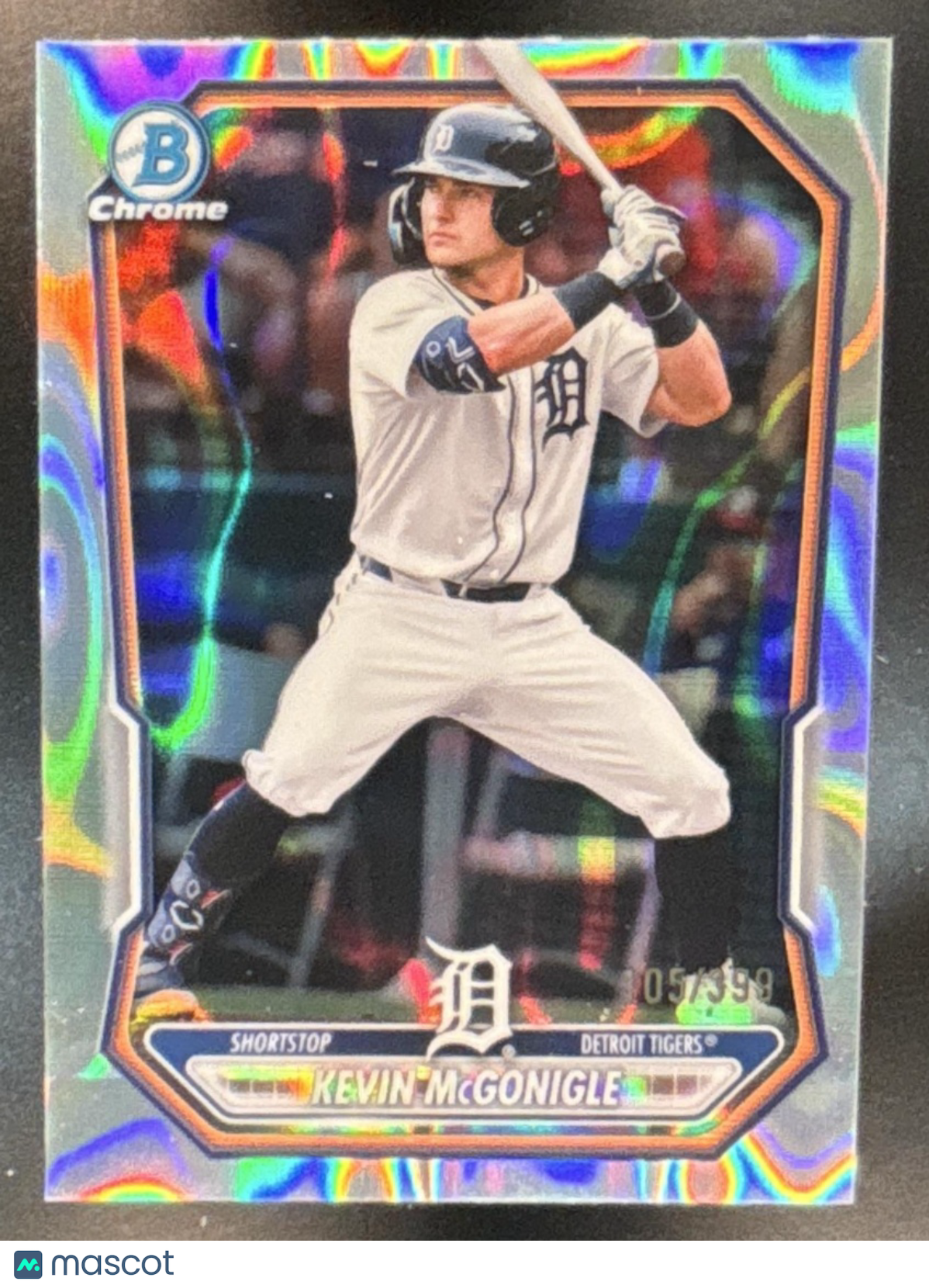 2026 Bowman Kevin McGonigle Chrome Prospects Lava /399 #BCP-145 Detroit Tigers - Sports Cards