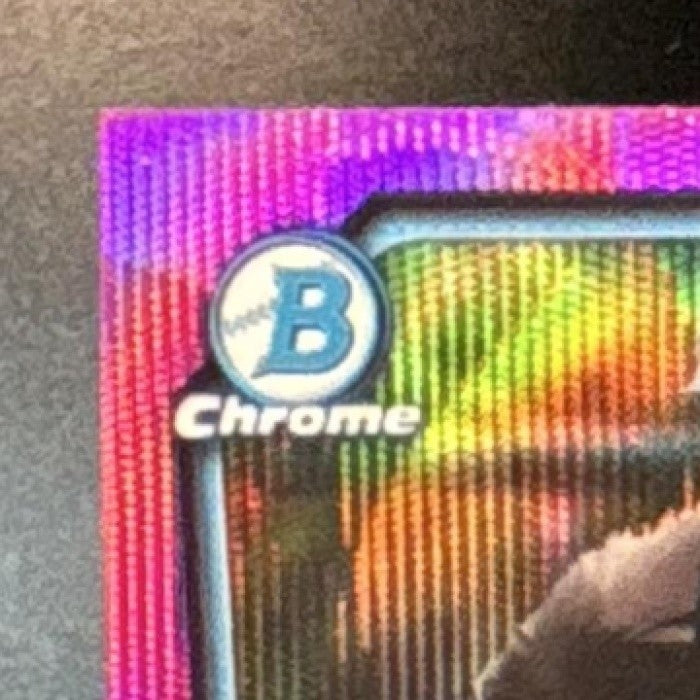 2026 Bowman Luis Cova Chrome Fuchsia Wave /199 #BCP-38 1st Prospect Marlins - Sports Cards