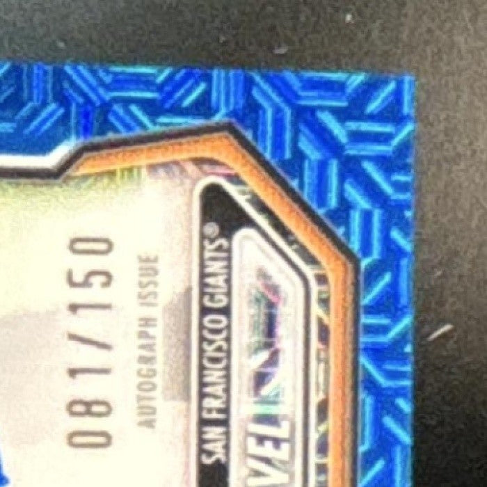 2026 Bowman Mega Box Jhonny Level Chrome Prospect Auto Blue Mojo /150 Giants - Sports Cards