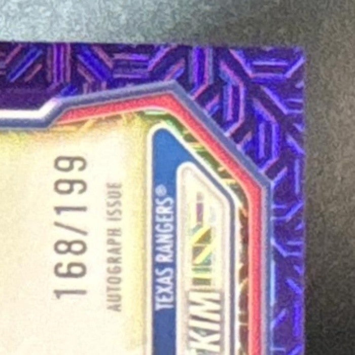 2026 Bowman Mega Box Seong-Jun Kim Chrome Prospect Auto Purple Mojo /199 - Sports Cards