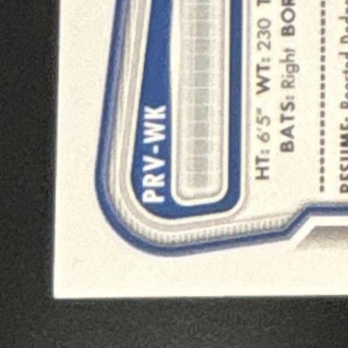 2026 Bowman Will Klein Auto Blue Border /150 #PRV-WK Los Angeles Dodgers - Sports Cards