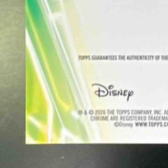 2026 Disney Neon Bill Farmer Pluto Chrome Etch Auto Black Speckle Refractor 2/10 - Non-Sports Cards