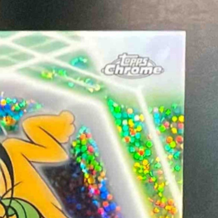 2026 Disney Neon Bill Farmer Pluto Chrome Etch Auto Black Speckle Refractor 2/10 - Non-Sports Cards