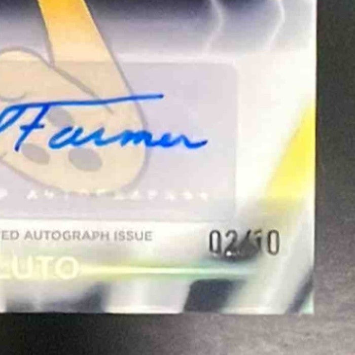 2026 Disney Neon Bill Farmer Pluto Chrome Etch Auto Black Speckle Refractor 2/10 - Non-Sports Cards