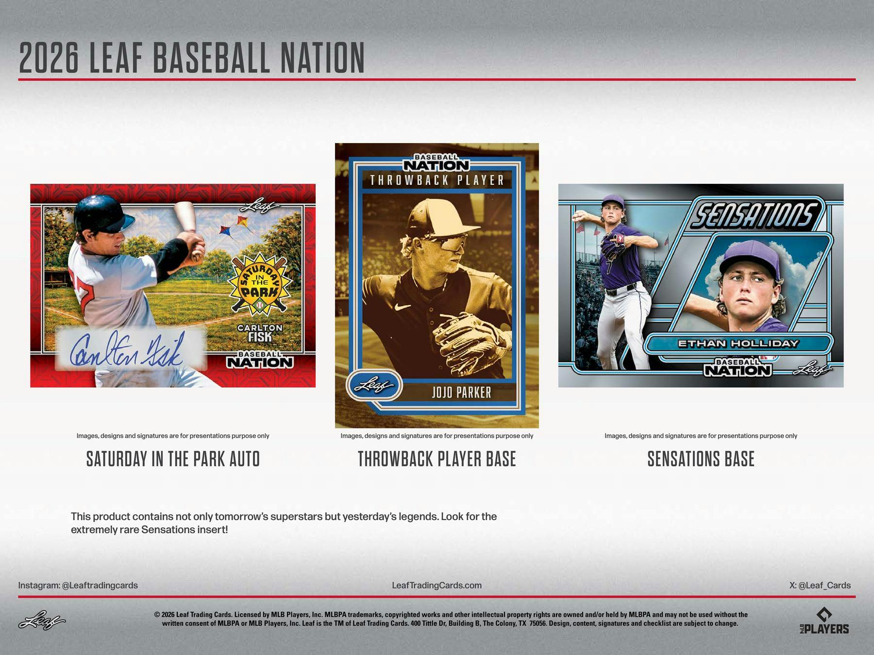 2026 Leaf Baseball Nation Hobby Box (6 Autos) - MLB Hobby Box