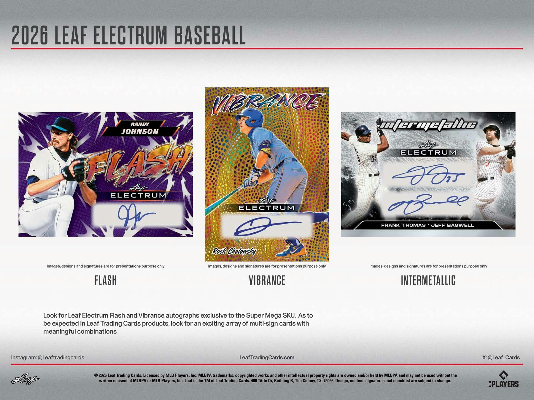 2026 Leaf Electrum Baseball Hobby Box (6 Autos) - MLB Hobby Box