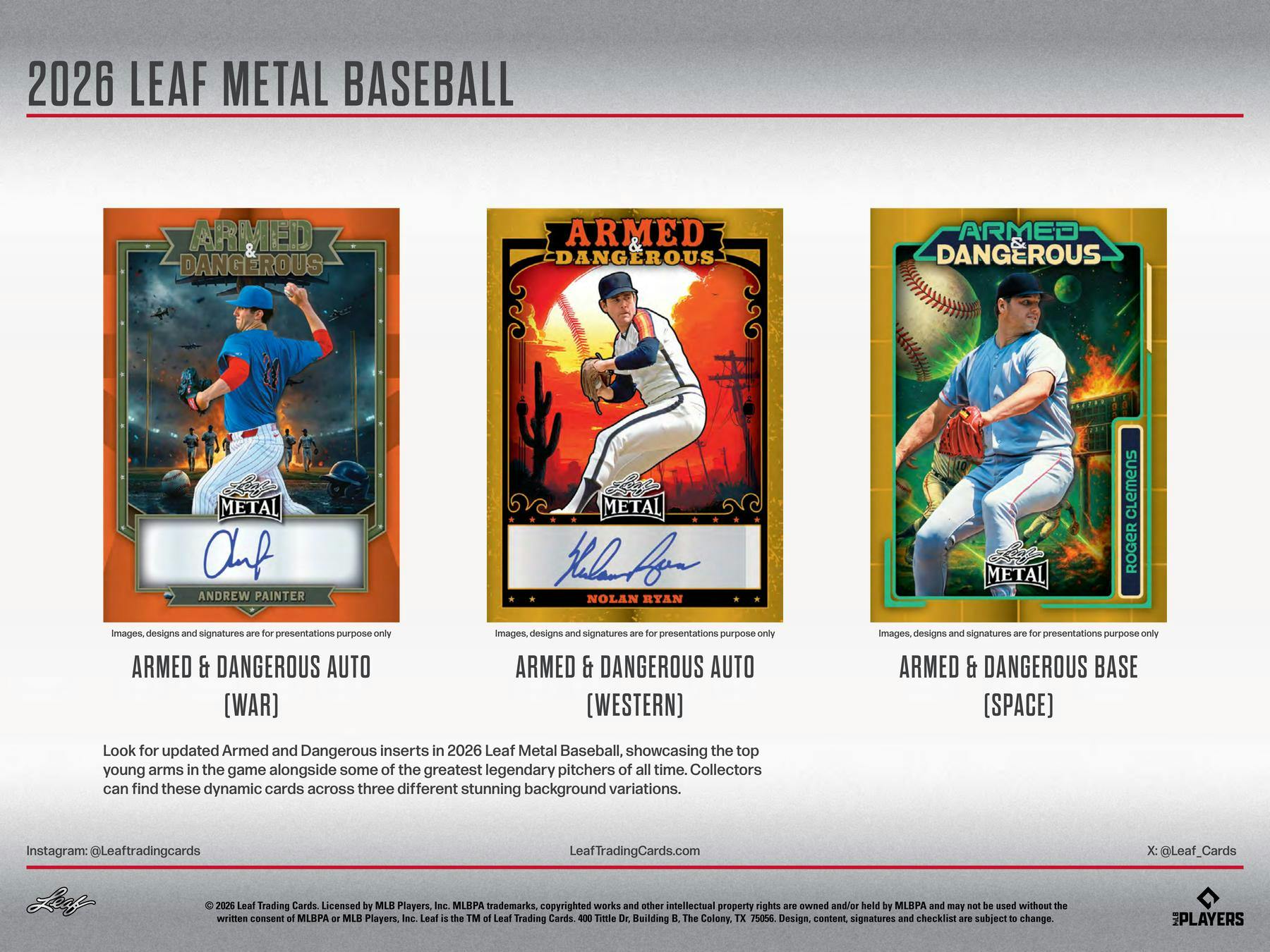 2026 Leaf Metal Baseball Hobby Box (4 Autos) - MLB Hobby Box