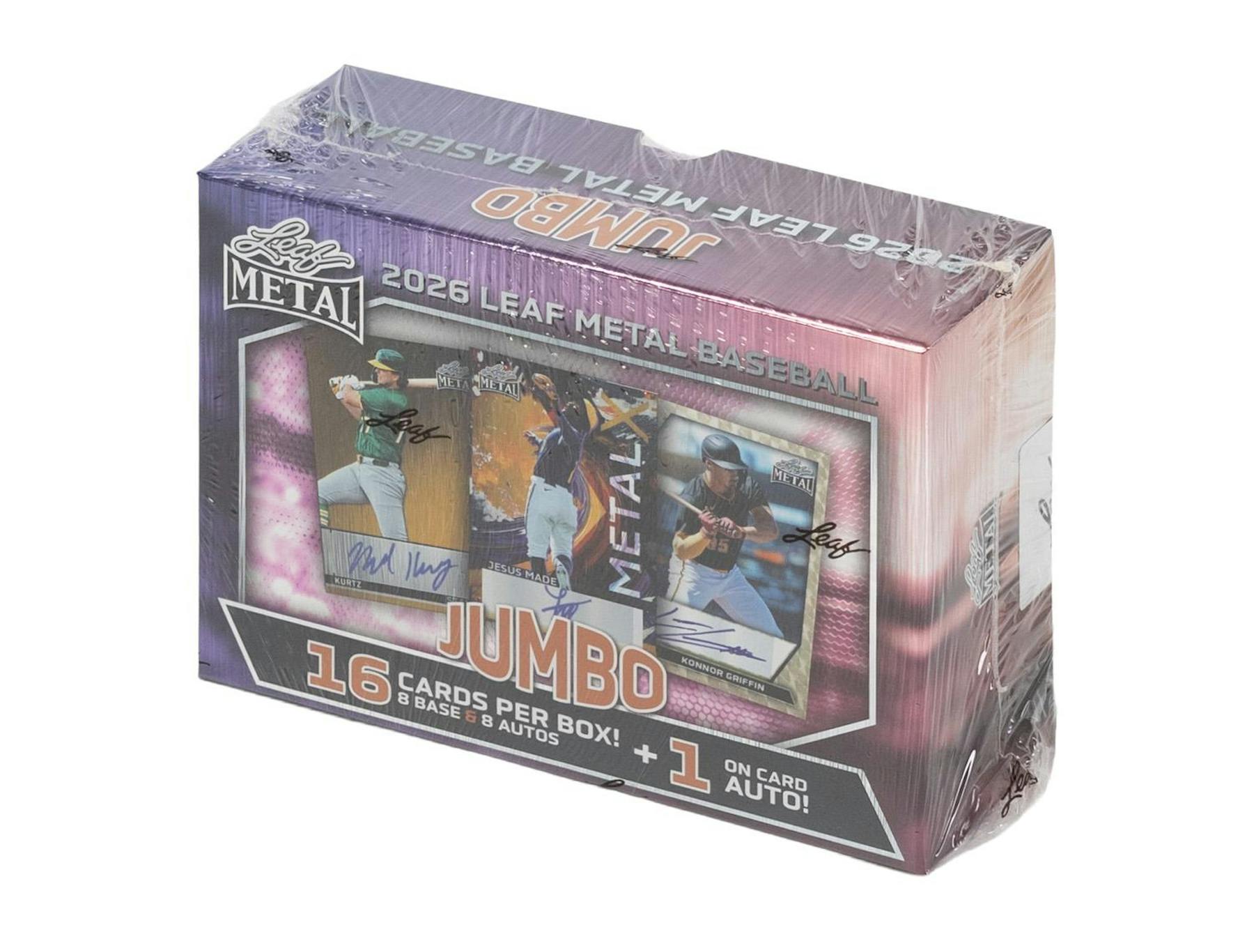 2026 Leaf Metal Baseball Hobby Jumbo Box (8 Autos) - MLB Hobby Box