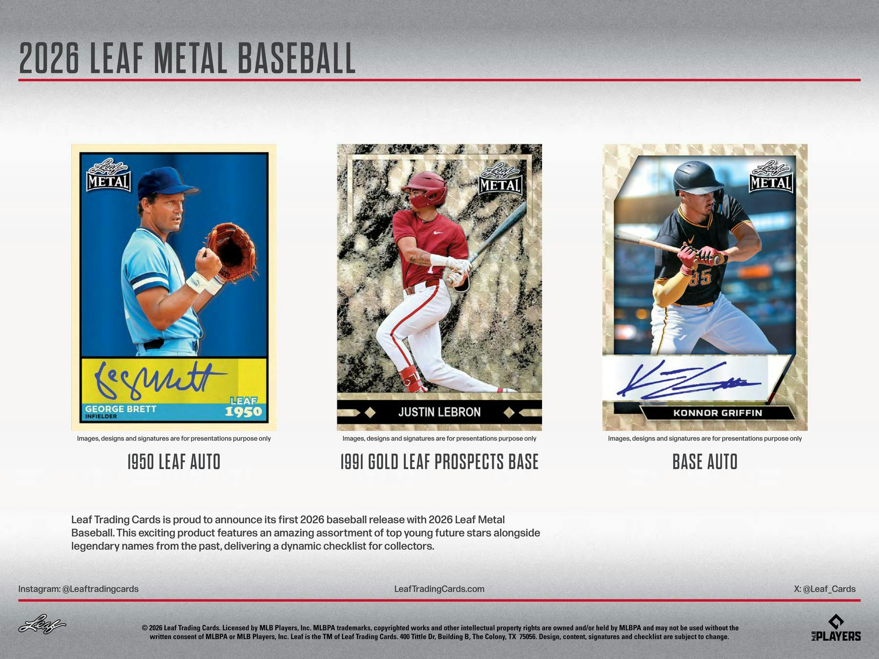 2026 Leaf Metal Baseball Hobby Jumbo Box (8 Autos) - MLB Hobby Box