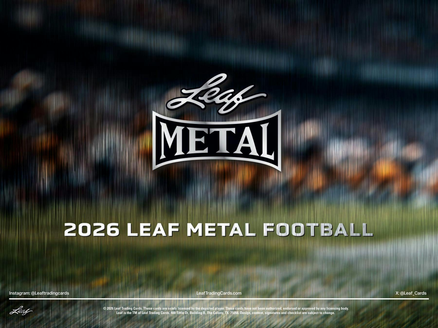 2026 Leaf Metal Football Jumbo Box (4 Autos Plus) - Hobby Box