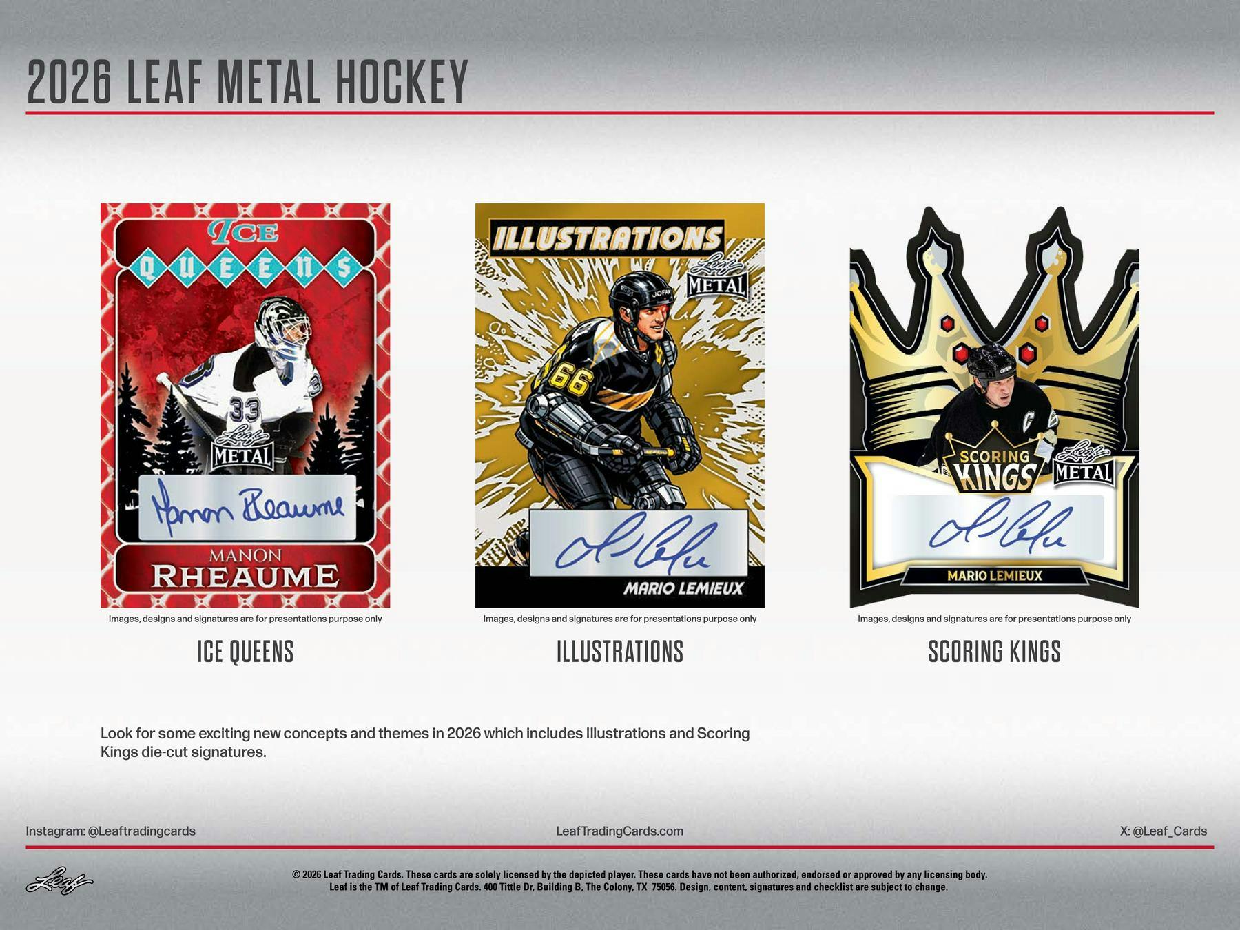 2026 Leaf Metal Legends Hockey Hobby Box (3 Autographs) - NFL Hobby Box