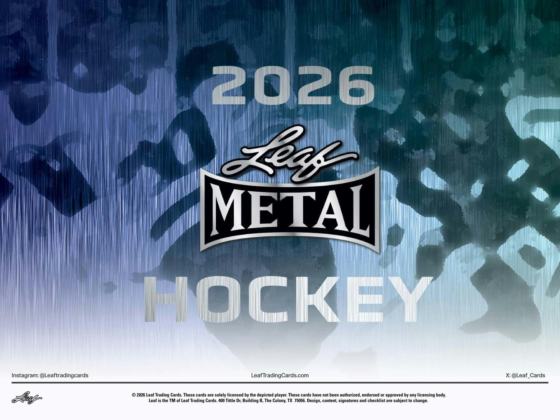 2026 Leaf Metal Legends Hockey Hobby Box (3 Autographs) - NFL Hobby Box