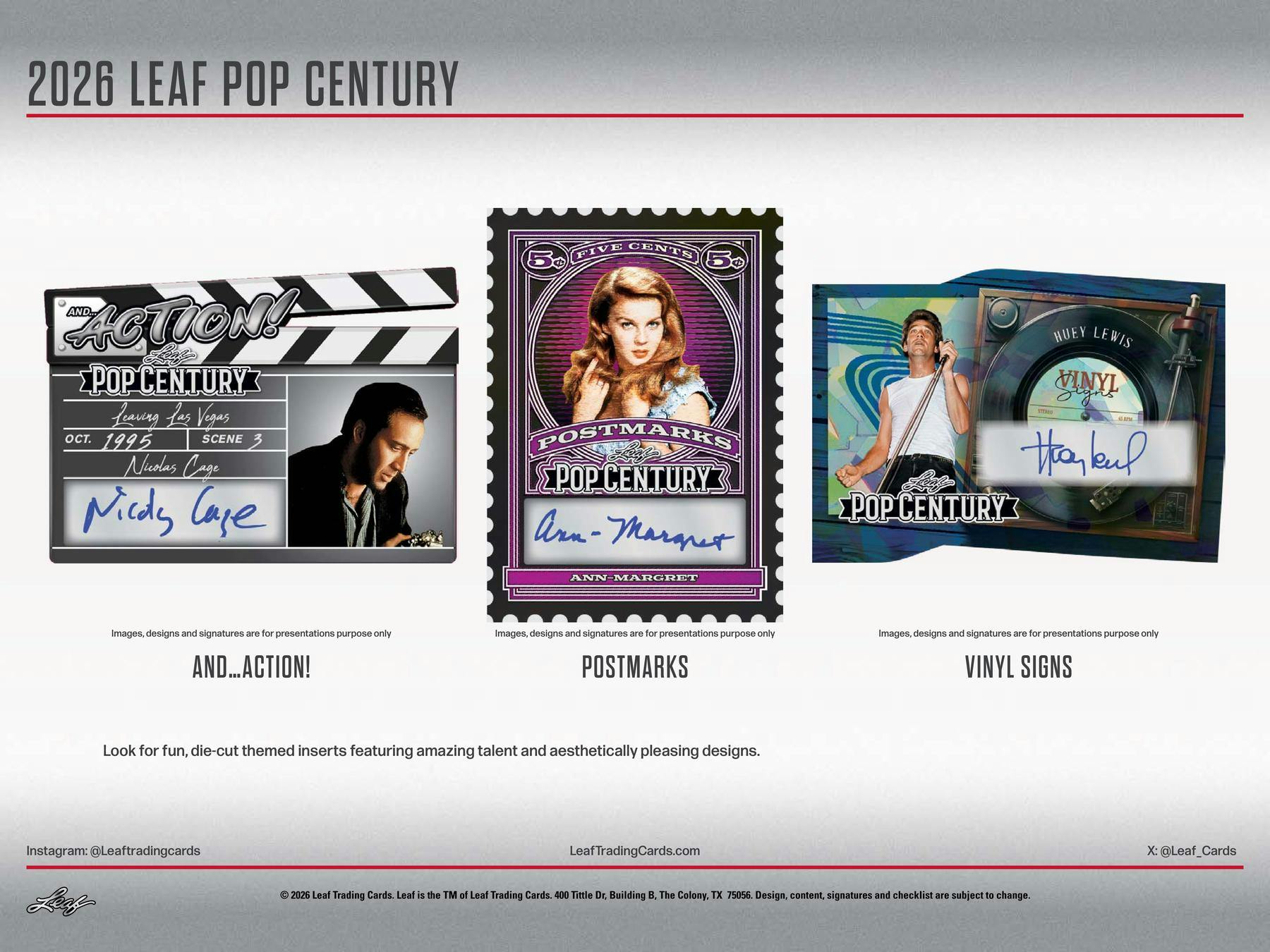 2026 Leaf Metal Pop Century Hobby Box (4 Autos) - Hobby Box