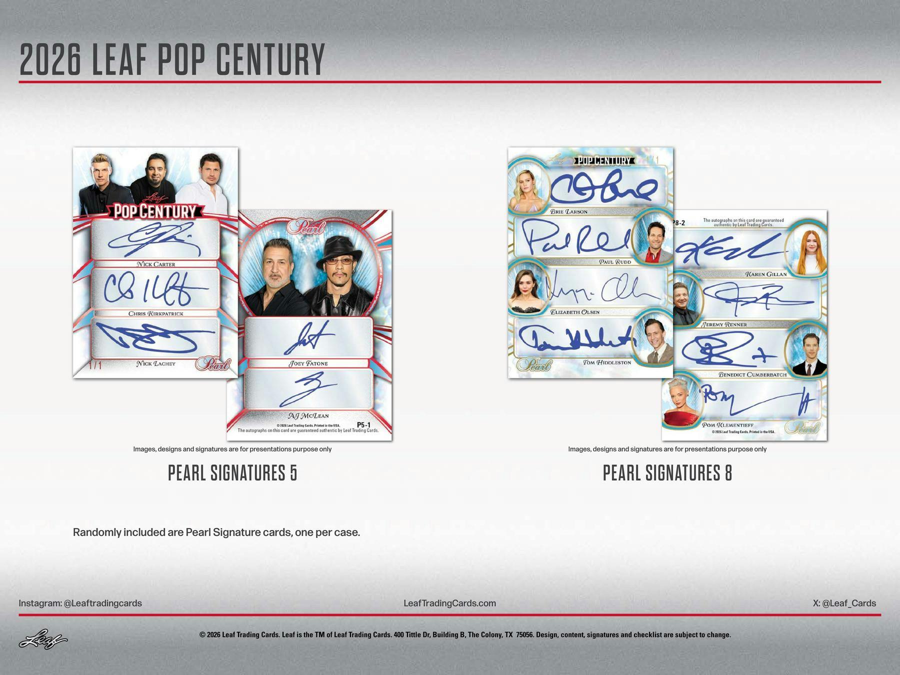 2026 Leaf Metal Pop Century Hobby Box (4 Autos) - Hobby Box