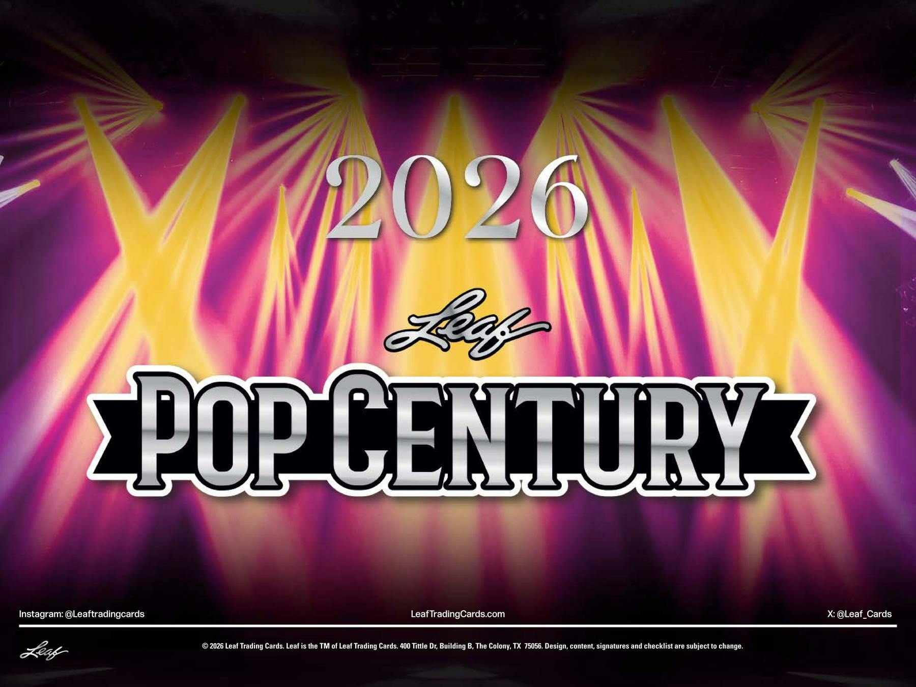 2026 Leaf Metal Pop Century Hobby Box (4 Autos) - Hobby Box