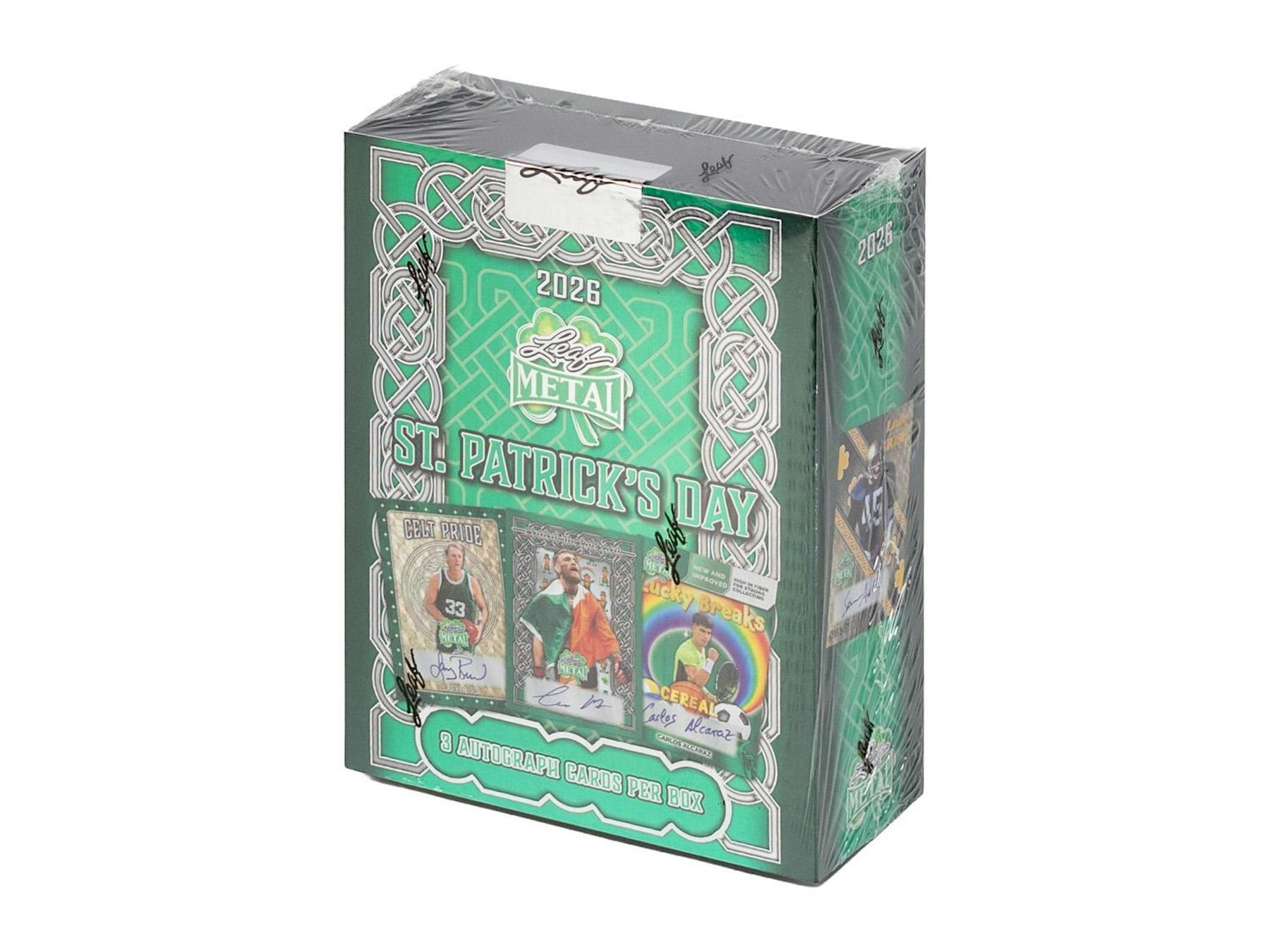2026 Leaf Metal St. Patrick’s Day Hobby Box (3 Autos) Multi-Sport Entertainment - Hobby Box