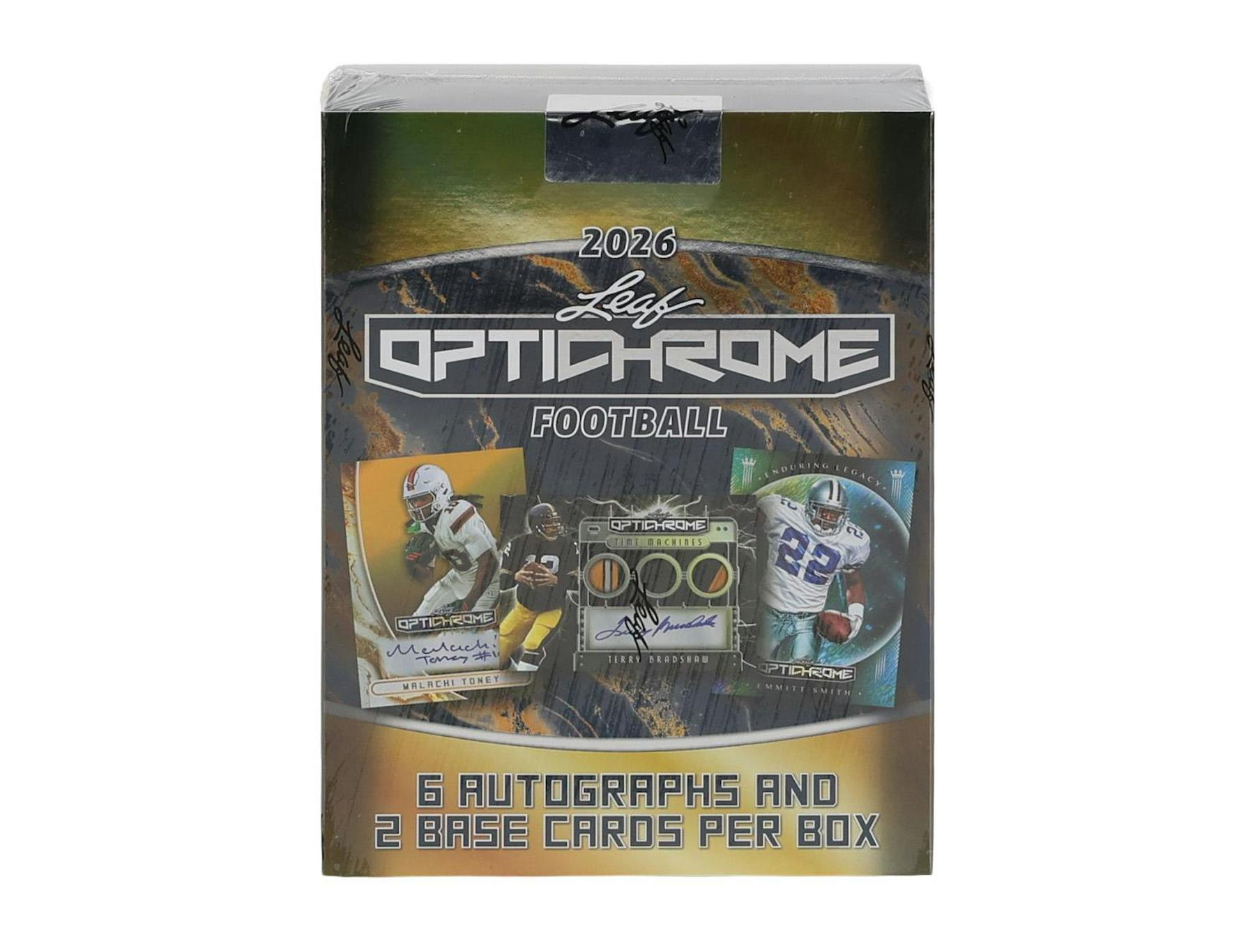2026 Leaf Optichrome Football Hobby Box (6 Autos Plus) - Hobby Box